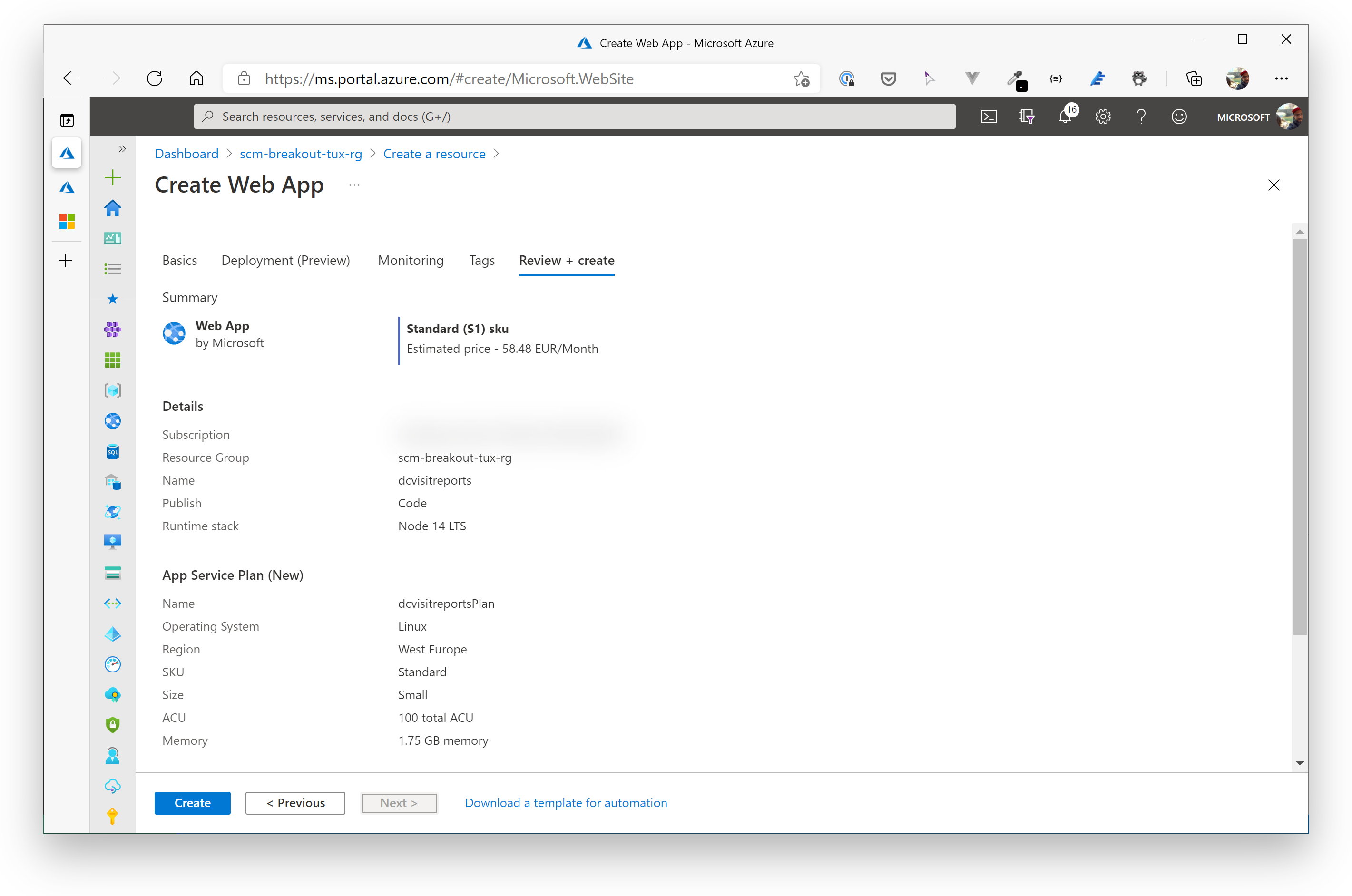 Visit Reports API AppService
